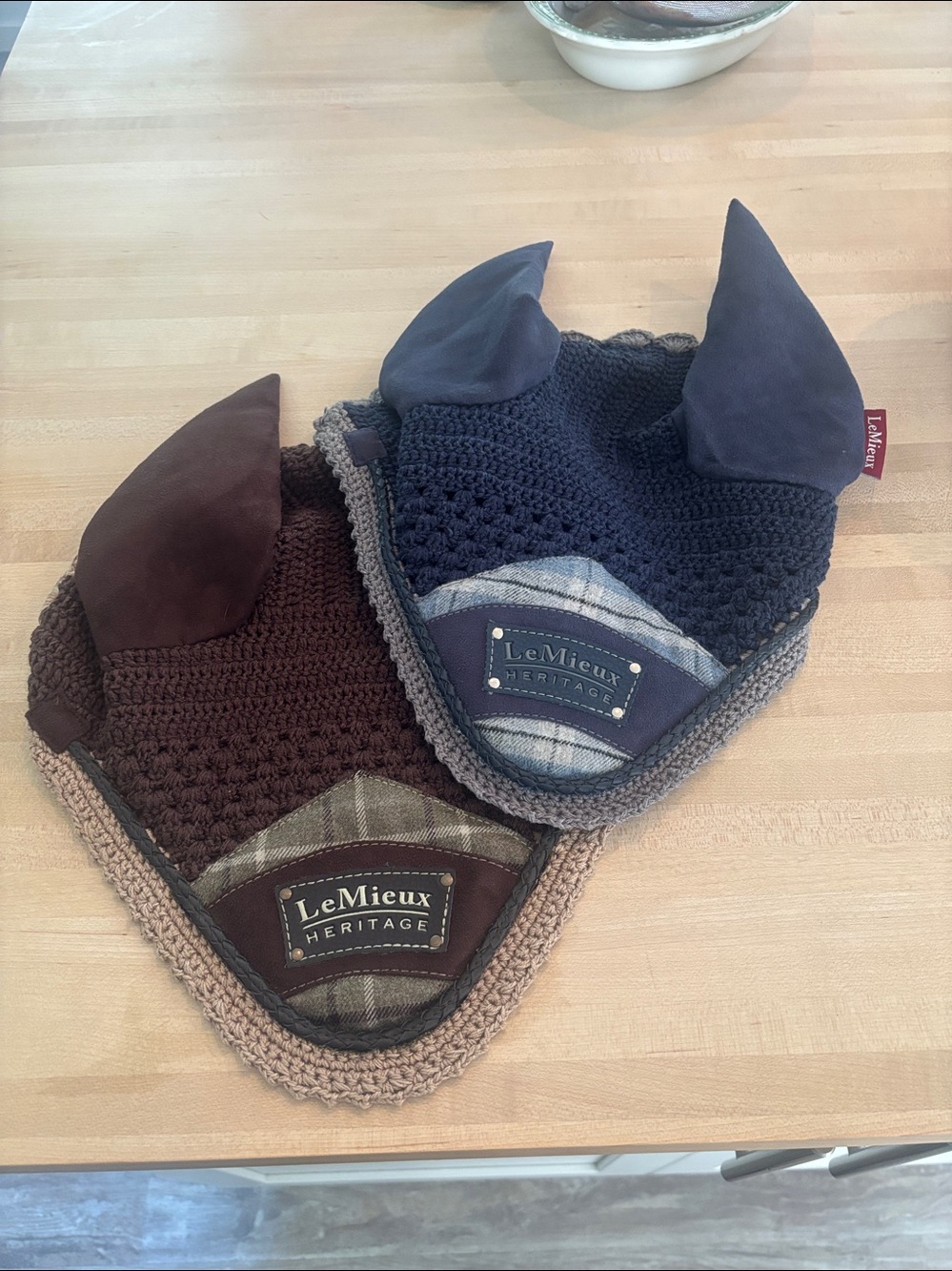 TWO LeMieux Heritage fly Bonnets
